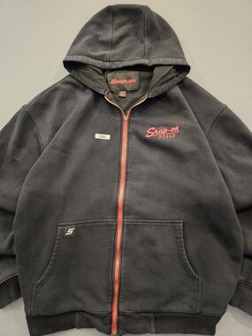 Snap-On Tools Full Zip Heavyweight Hoodie - Black/Red - Men's XL